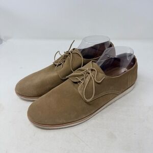 Nisolo Suede Derby Shoes Tan Lace Up Oxford Extralight Sole Size 9.5